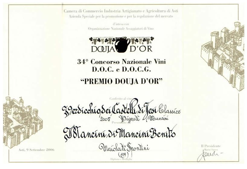 Verdicchio classico - Mancini Vini - Moie di Maiolati (An)